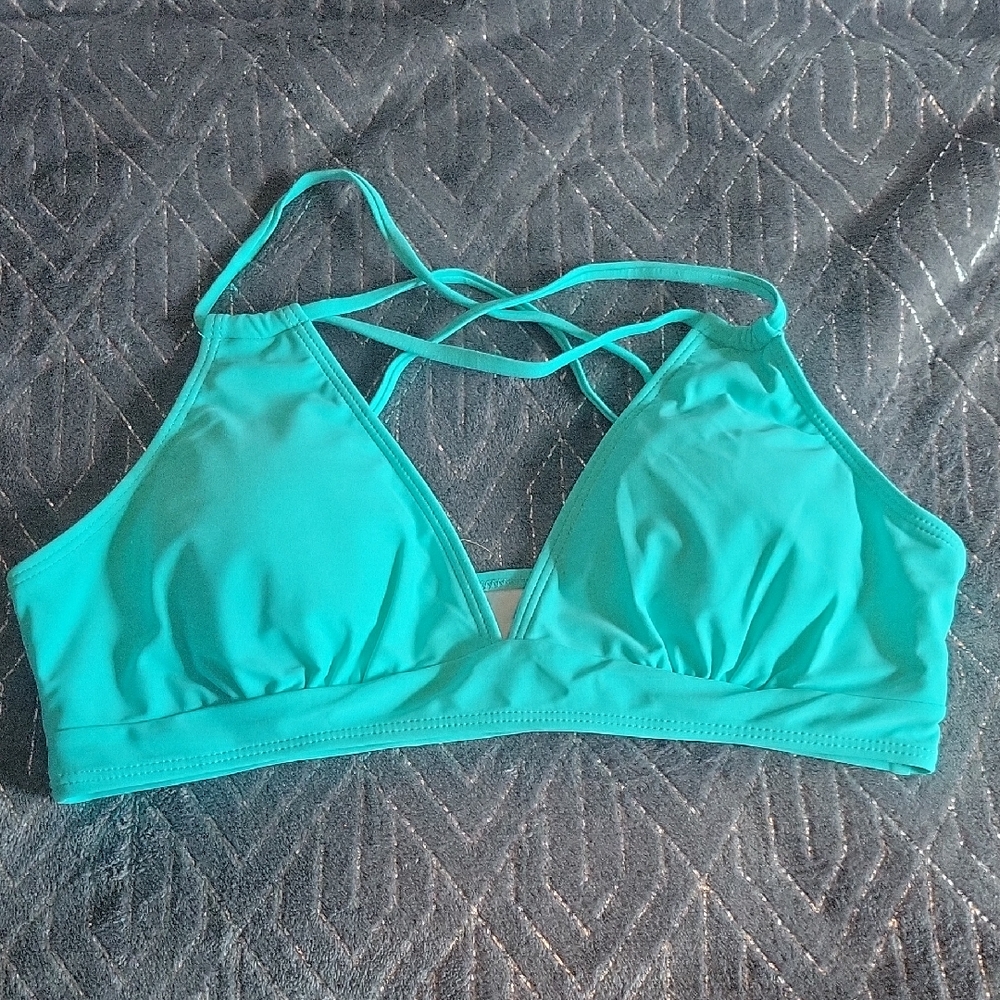 Amazon Women's Aqua Bikini Top
